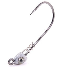Mustad Spring Lock Jig Head, 3/8oz , 3/0 Hook, White