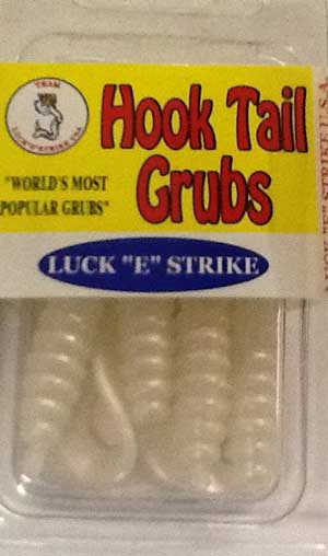Luckie Strike Curl Tail Grub 3 10ct Pearl