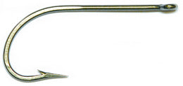 Mustad OShaughnessy Hook Stainless 100ct Size 1/0