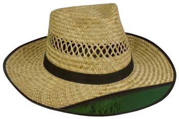 Outdoor Cap Mens Straw Hat - Tinted 3 Brim 1 Size