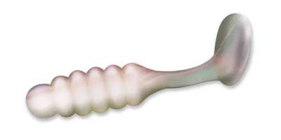 Slider Pan Fish Grub 1in 20ct Pearl