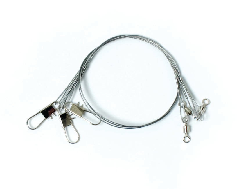 Eagle Claw Bright Steel Leader 3ct 12 30lb