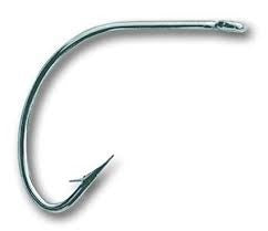 Mustad Wide Gap Hook Nickle 10ct Size 1