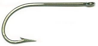 Mustad OShaughnessy Hook Stainless 100ct Size 2/0