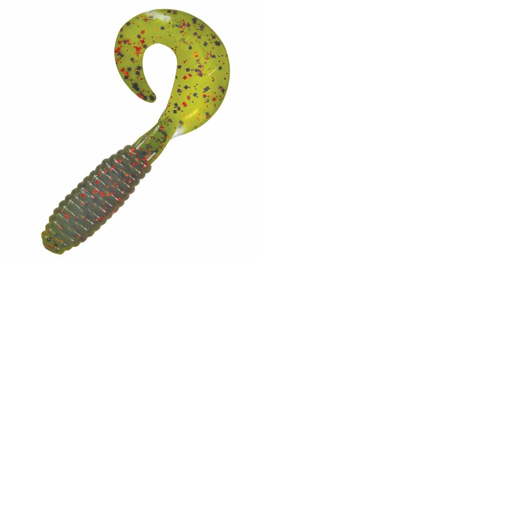 Kalins Lunker Grub 5 10ct Watermelon Red Flake