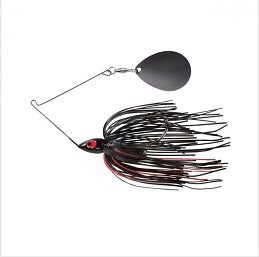 War Eagle Night Time Spinnerbait 3/4oz BNK Black Red