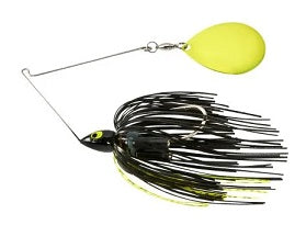 War Eagle Night Time Spinnerbait 1/2oz CHA Black Chartreuse