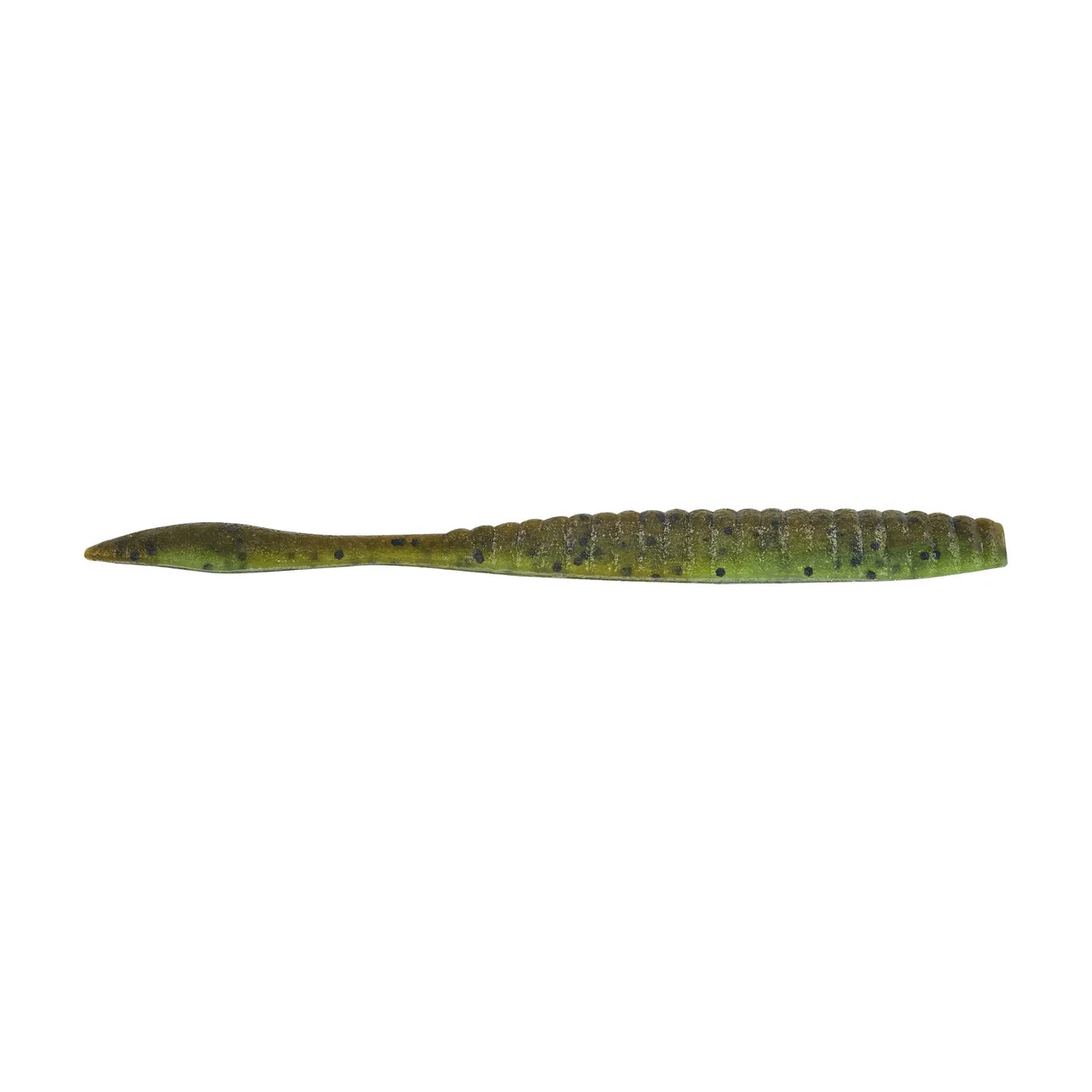 Berkley PowerBait® MaxScent Flat Worm 3.6in Green Pump/Wtrmln10ct