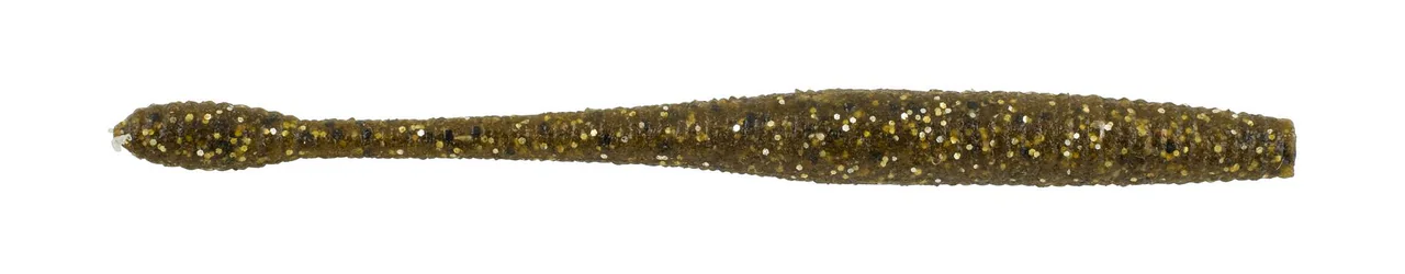 Berkley PowerBait® MaxScent Hit Worm 4.5in Green Pumpkin Magic 10ct