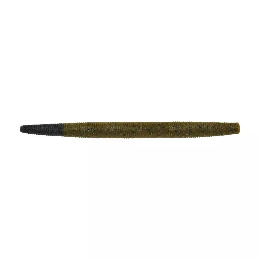 Berkley PowerBait® MaxScent The General 5in Green Pumpkin/Black 8ct