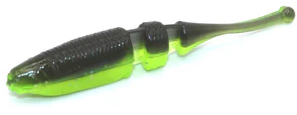 Lake Fork Live Baby Shad 2.25in - 15ct Black/Chartreuse/Silver Flake
