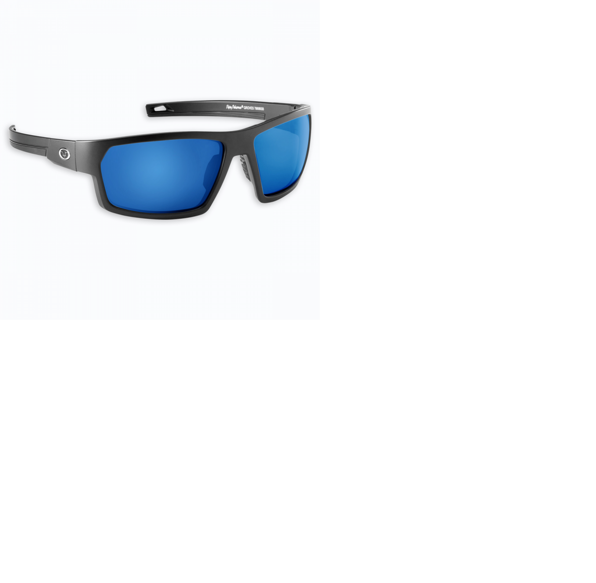 Flying Fisherman Groves Matte Black Blue Mirror