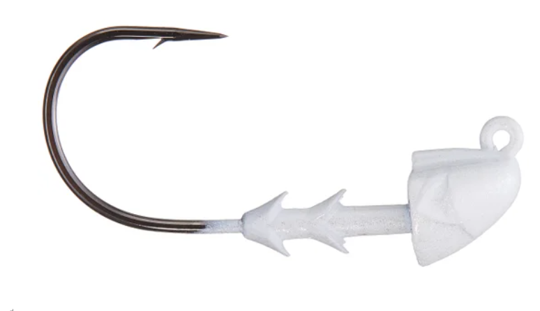 Buckeye The Shocker Swimbait Head 1/2 oz Pearl 3pk.