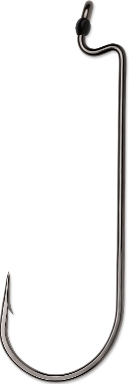 VMC Worm Hook Black Nickel Size 1/0 6ct