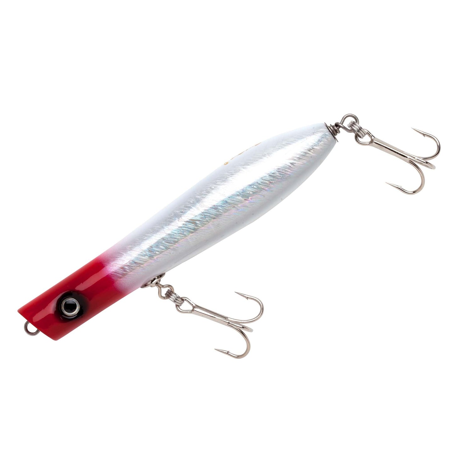 Creek Chub Six Pin Popper 6.5 2.5oz Red Head