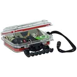 Plano Guide Waterproof Case 6.5x4.6x2.12 Red/Clear
