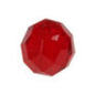 Top Brass Glass Beads 6mm 20ct Red