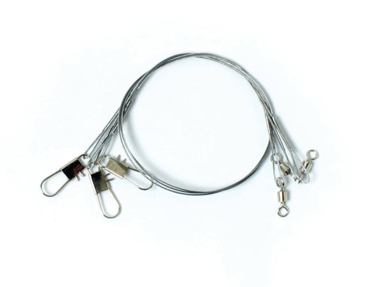 Eagle Claw Bright Steel Leader 3ct 12 30lb