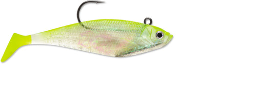 Storm WildEye Swim Shad 2 1/8oz 3ct Shiner Chartreuse Silver