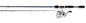 Fishing rod and reel set on a white background
