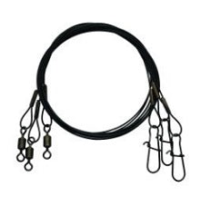 Eagle Claw Bright Steel Leader 3ct 18 30lb