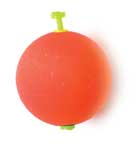 Eagle Claw Float Round Foam Weighted Snap-On Red 2ct 11/2