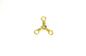 Eagle Claw Swivel-Brass 3-Way 12ct/12pk Size 4