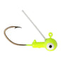 Eagle Claw Pro-V Weedless Ball Jig Head 1/16 6ct Chartreuse