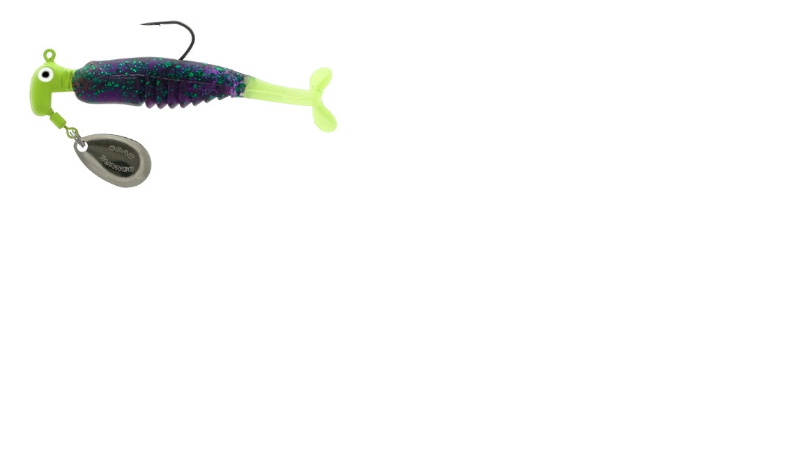 Blakemore Crappie X-Tractor 1/16oz1ct 1/0 Junebug Chartreuse