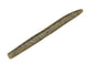 Long, thin metallic object on a white background