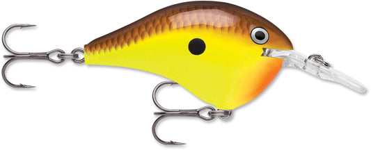 Rapala DT Series 6 3/8 2 Chartreuse Brown