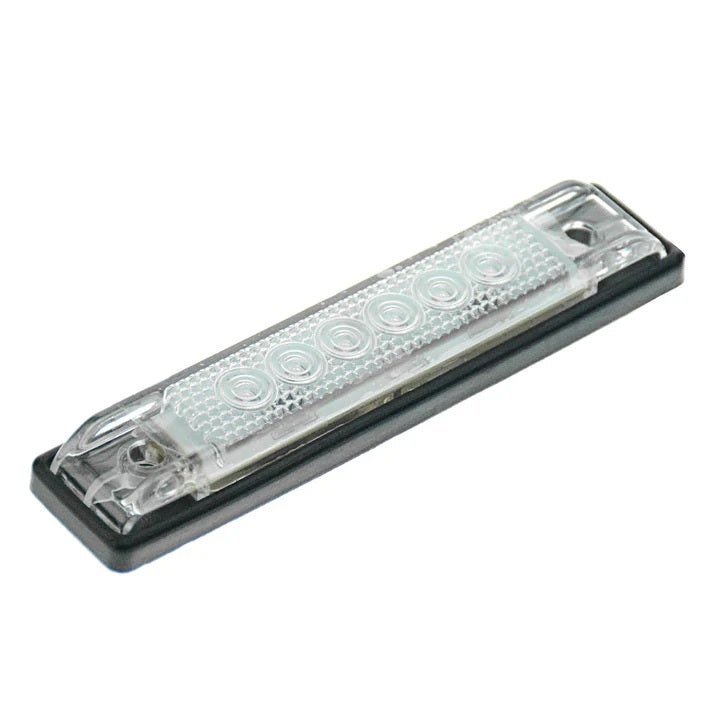 TH Marine Slim Line Ii 4  Low Profile Led Strip Light, 3528 Led  White / 2 Pcs X #4 X 22Mm Ss Screw