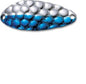 Acme Little Cleo 1/3oz Hammered Neon Blue