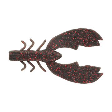 Berkley PowerBait® MaxScent Chigger Craw 4in Black Blue Fleck 7ct