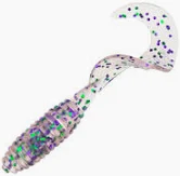 Mister Twister Grub 5in 20ct Cotton Candy