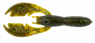 NetBaitBF Baby Paca Craw 3.75in Green Pumpkin Blue 9ct