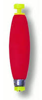 Betts Slipn Grip Float 2.5in Cigar 2ct Zip Bag Red/Yellow