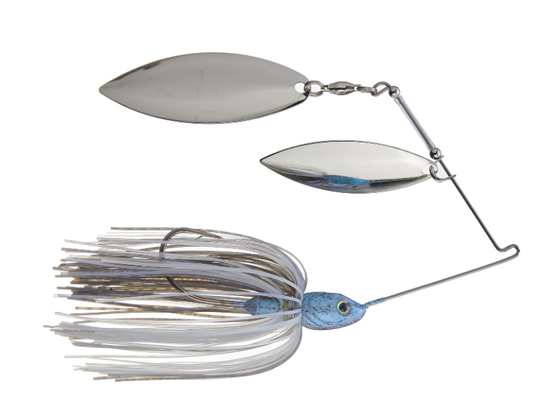 Strike King Tour Grade Spinnerbait 3/4 oz (Willow/Willow) - Blue Glimmer