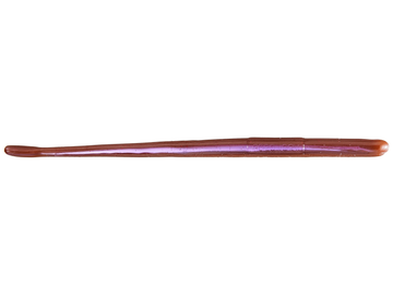 Robo Worms 7in Straight Tail Worm 8 Pk Oxblood Red Flake