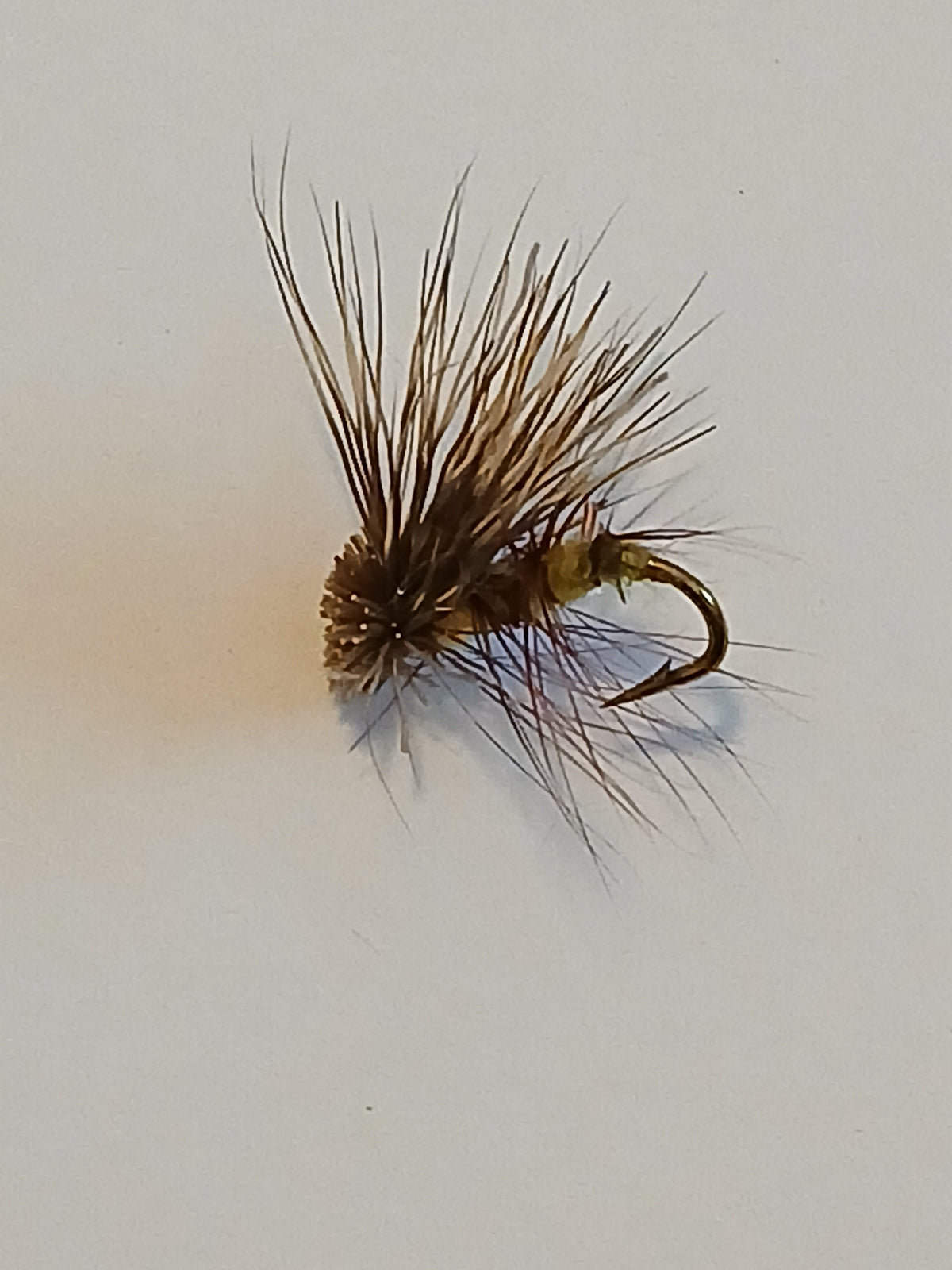 Atepe Elk Caddis yellow #14 dry fly   4pk