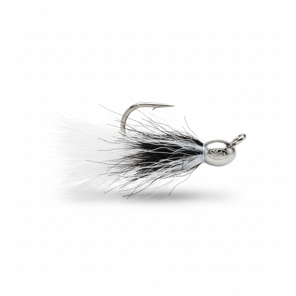 Slater Original Jig 1/16 White/Black/White 12/cd