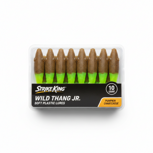 Strike King Wild Thang Jr 10ct Pumpkin Chartreuse