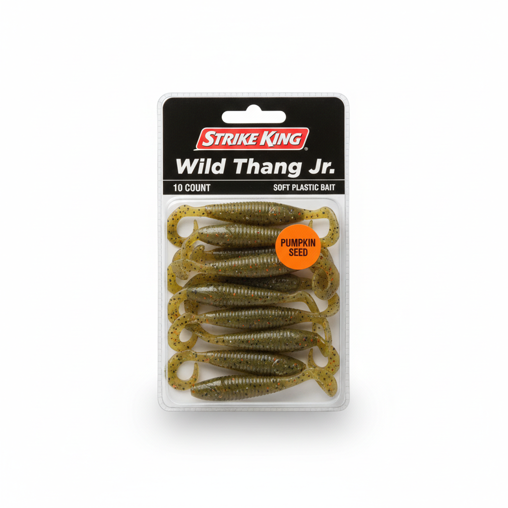 Strike King Wild Thang Jr 10ct Pumpkin Seed