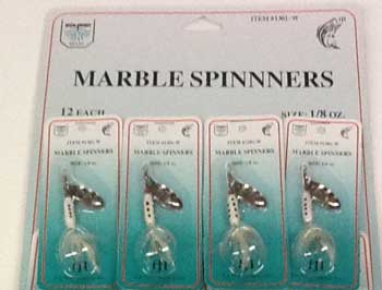 FJ Neil Marble Spinners 1/4oz White