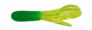 Big Bite Crappie Tubes 1.5" 10ct Lime/Chartreuse