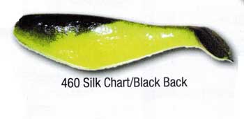 Luckie Strike Shad Minnow MC 2" 100ct Silk Chart/Black Back