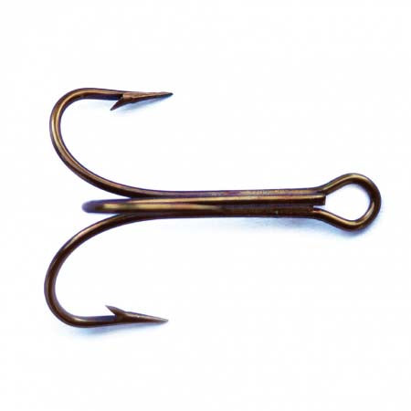 Mustad Treble Hook Bronze 25ct Size 1/0
