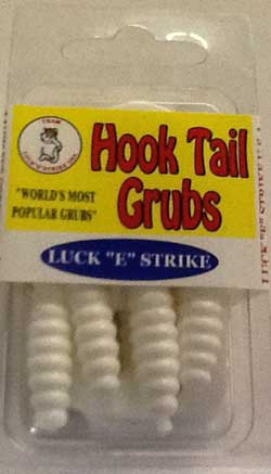 Luckie Strike Curl Tail Grub 3" 10ct White
