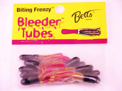 Betts Bleeder Tubes 1.5" 10ct Black/Chartreuse/Red