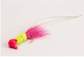 Slater Electric Chicken Jig 1/16 Pink/Chart/Pink #4 Hook 2pk